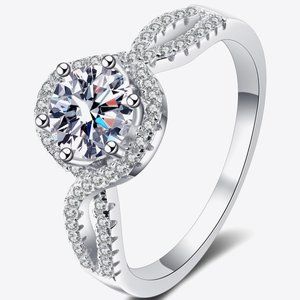 Feel The Joy 925 Sterling Silver Moissanite Ring For Women